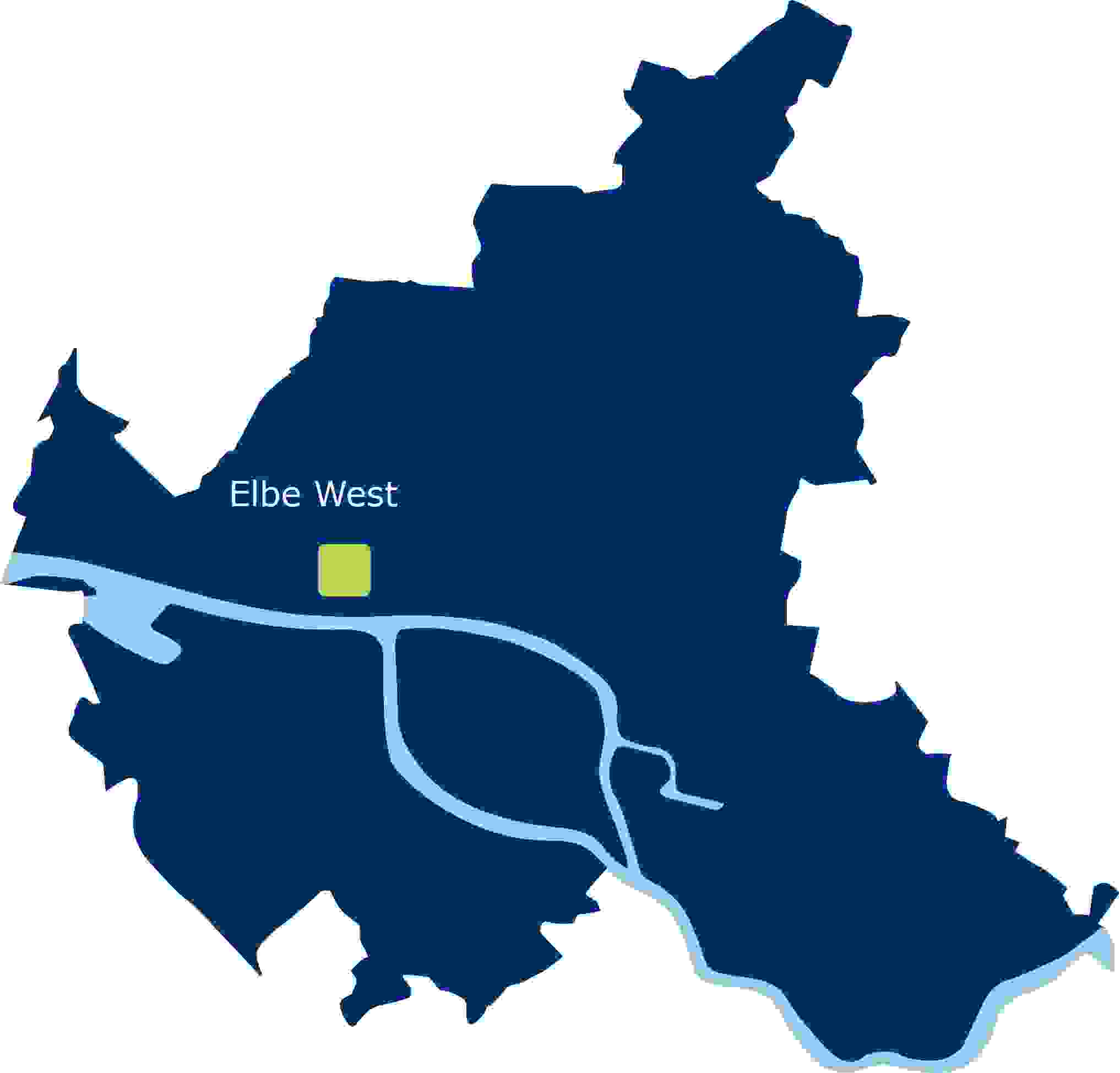 Standortkarte Elbe West ab April 2019